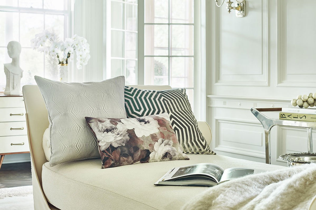 Vanderbilt Velvet 22x22 Square Decorative Designer Throw Pillow Cover | House Finery