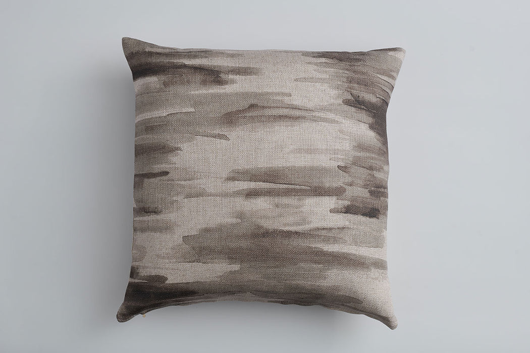Awash Haze 22x22 Square Linen Decorative Designer Throw Pillow Cover | House Finery