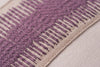 Belgian Linen with Ikat Trim Small Lumbar Decorative Designer Throw Pillow Cover | House Finery