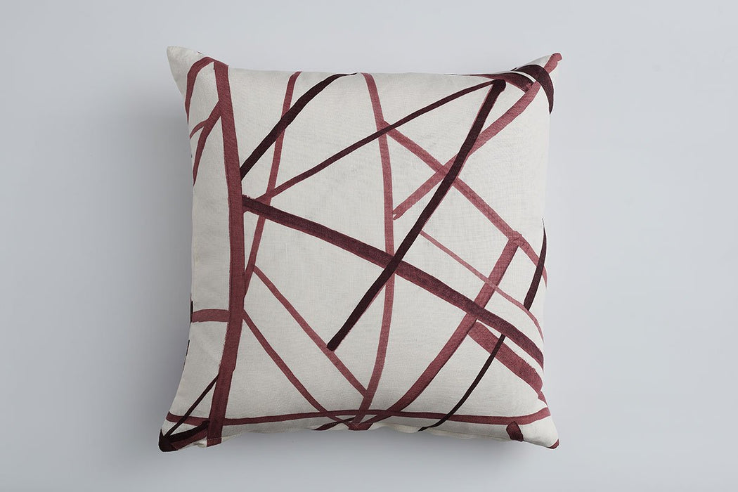 Channels 22x22 Square Decorative Designer Throw Pillow Cover | House Finery