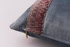 Velvet with Ombre Trim 22x22 Square Decorative Designer Throw Pillow Cover | House Finery