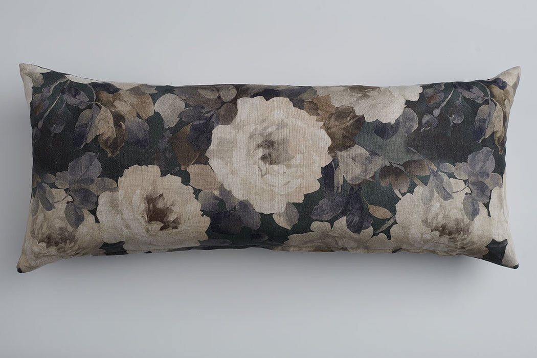 Modern Floral Large Lumbar Decorative Designer Throw Pillow Cover | House Finery